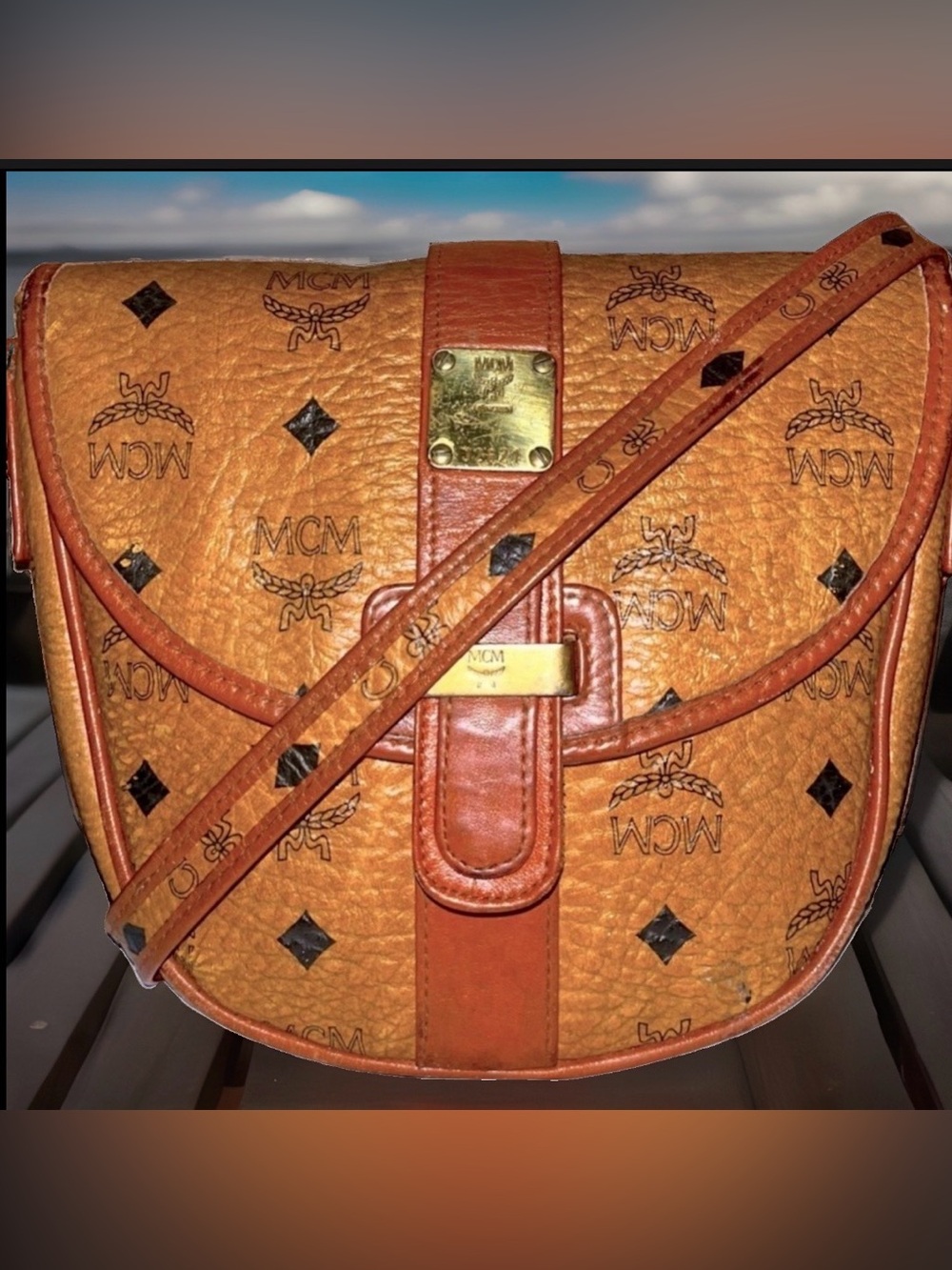 MCM Vintage Patricia Cognac German made Crossbody bag - Picture 1 of 10
